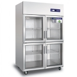 奥斯特四门展示冷柜TS1.0G4 四玻璃门冷藏保鲜冰箱 酒水饮料展示柜  蔬菜冷藏展示柜 蔬果冷藏保鲜展示冰箱 点菜柜