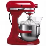 美国KitchenAid/厨宝升降式厨师机5KPM5CER三功能搅拌机 4.8L打奶油机 台式打蛋器 帝王红打鲜奶机和面机