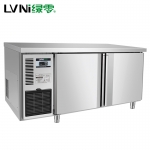 绿零平台二门冷藏柜SGG-0.2L2F 风冷操作台冰箱 绿零工作台冰箱