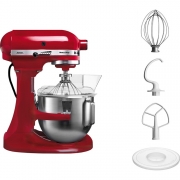 美国KitchenAid/厨宝升降式厨师机5KPM5CER三功能搅拌机 4.8L打奶油机 台式打蛋器 帝王红打鲜奶机和面机